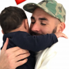 Karim Benzema partage un câlin avec son fils de 6 mois, tendre moment partagé dans une story Instagram le 28 novembre 2017.