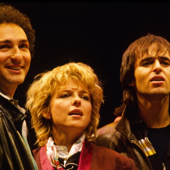 France Gall, Michel Berger, Jean-Jacques Goldman en 1985.