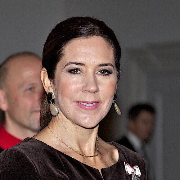 La princesse Mary de Danemark lors de la dernière réception du Nouvel An au palais de Christiansborg à Copenhague le 4 janvier 2018