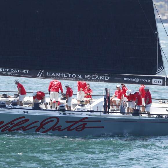 Exclusif - La princesse Mary et le prince Frederik de Danemark sur le yacht "Wild Oats XI" dans la baie de Sydney (Walsh Bay Sydney Harbour), le 12 décembre 2017.