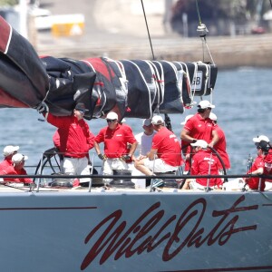 Exclusif - La princesse Mary et le prince Frederik de Danemark sur le yacht "Wild Oats XI" dans la baie de Sydney (Walsh Bay Sydney Harbour), le 12 décembre 2017.