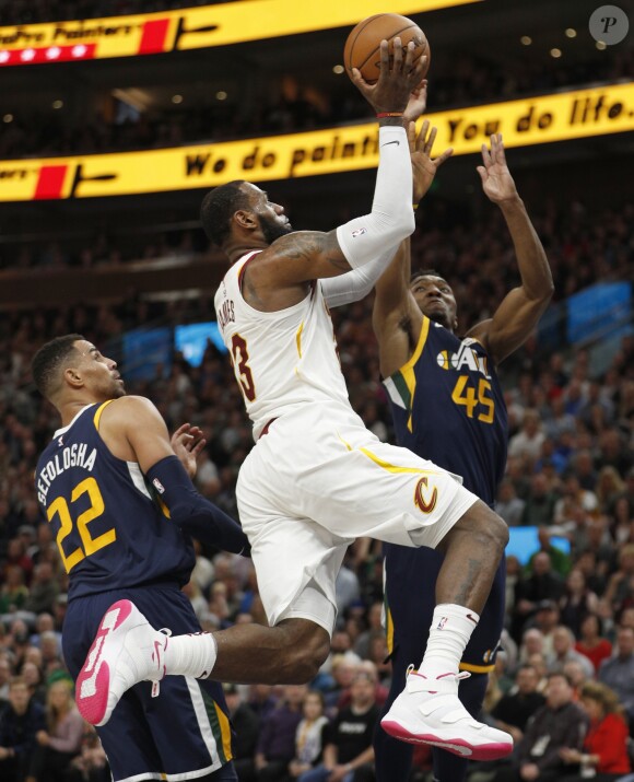 LeBron James lors du match Utah Jazz v Cleveland Cavaliers. Salt Lake City, le 30 décembre 2017.