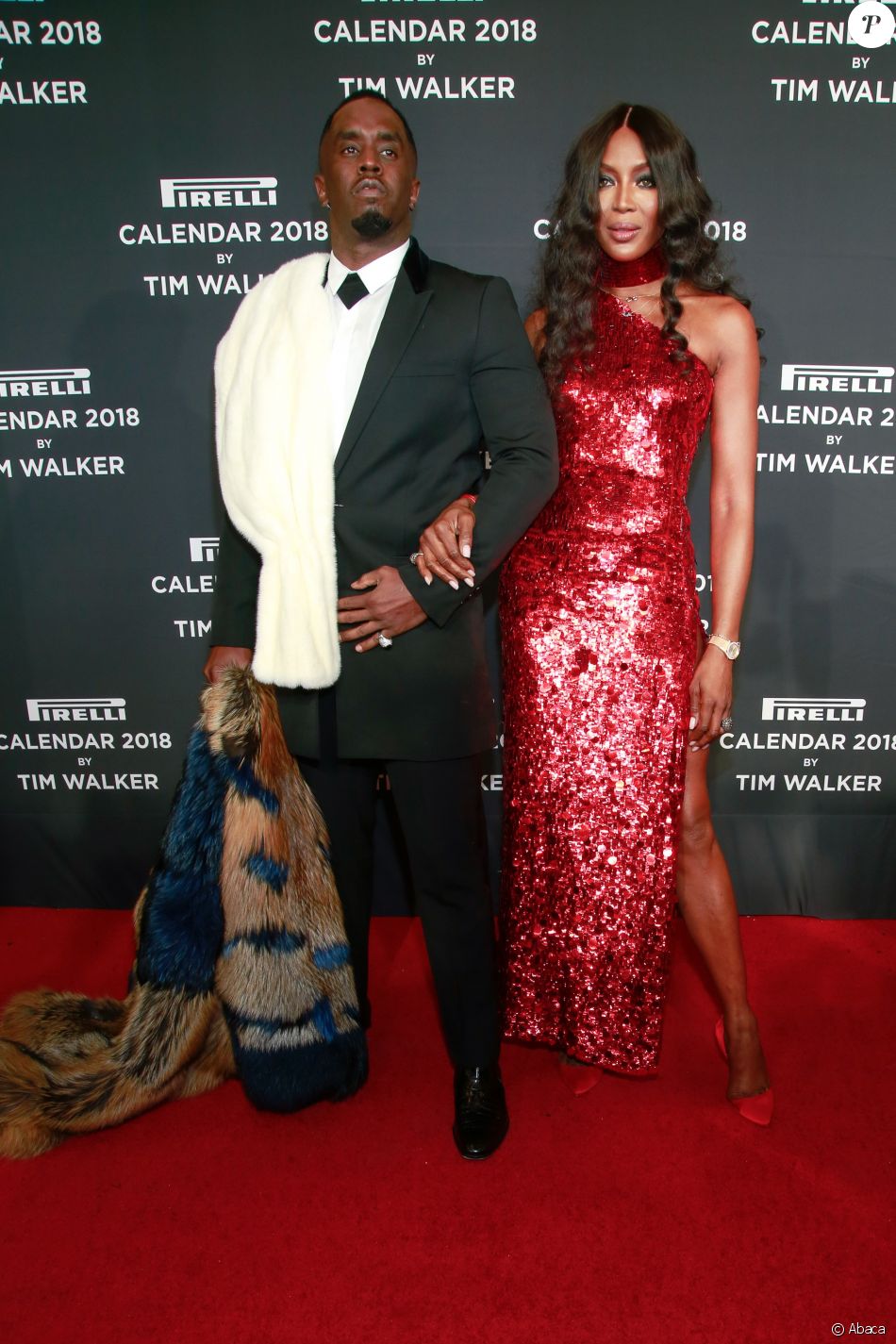 Diddy et Naomi Campbell à New York. Le 10 novembre 2017. Purepeople