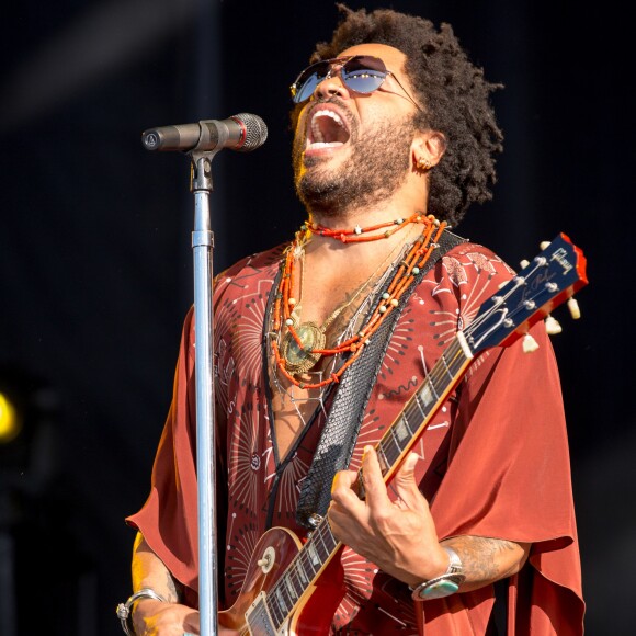 Lenny Kravitz en concert lors du Festival de musique de BottleRock à Napa en Californie, le 27 mai 2016