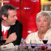 Jean-Luc Reichmann et Mimie Mathy s'expriment sur leurs différences physiques sur le plateau de "C à Vous" (France 5) mercredi 10 janvier 2018.