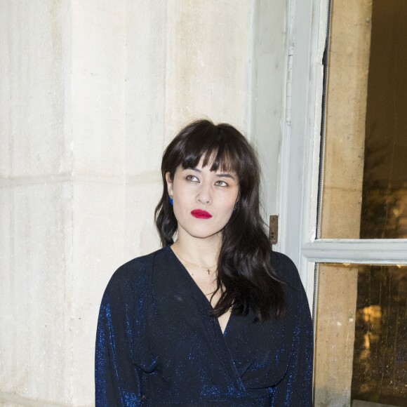 Mylène Jampanoï - Inauguration de l'exposition Boucheron "Vendorama" à l'hôtel de la Monnaie à Paris le 11 janvier 2018. © Olivier Borde/Bestimage