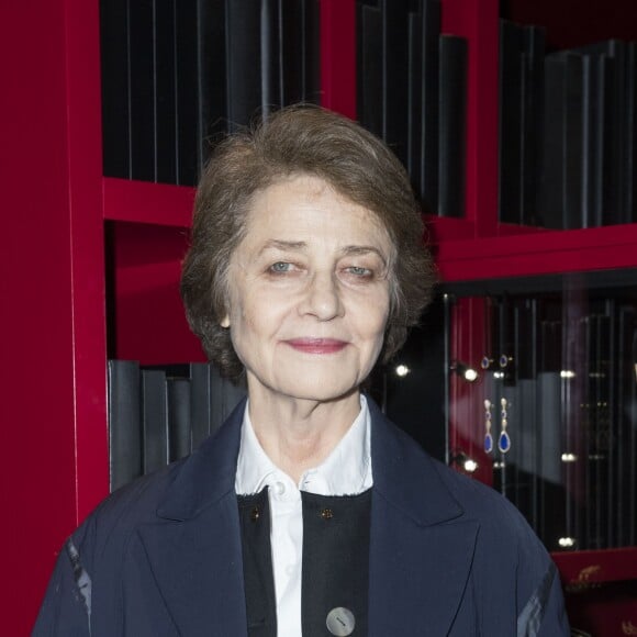 Charlotte Rampling - Inauguration de l'exposition Boucheron "Vendorama" à l'hôtel de la Monnaie à Paris le 11 janvier 2018. © Olivier Borde/Bestimage