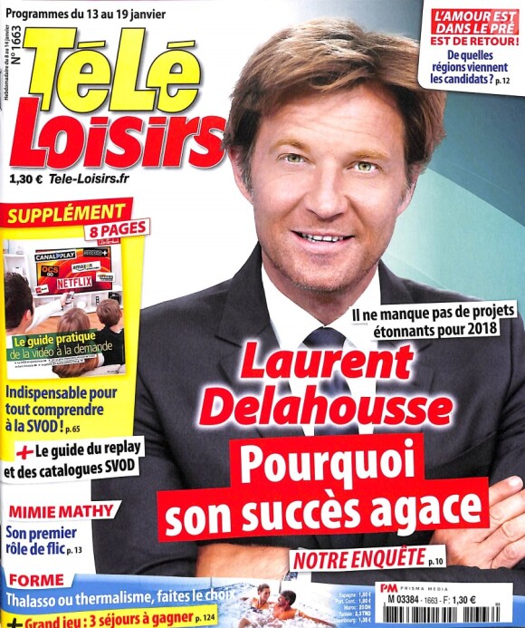 Magazine "Télé Loisirs", en kiosques le 8 janvier 2018.
