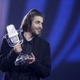 Le portuguais Salvador Sobral remporte la 62ème édition du concours de l'Eurovision 2017 au Centre d'exposition international à Kiev en Ukraine, le 14 mai 2017. © Serg Glovny/Zuma Press/Bestimage