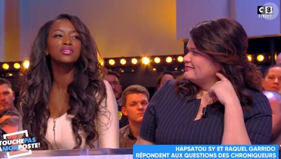 Hapsatou Sy invitée de Cyril Hanouna dans "TPMP", 12 janvier 2018, C8