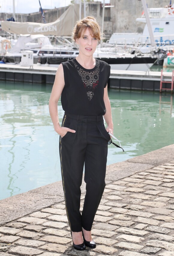 Arnaud Ducret et Alix Poisson - Photocall de la série "Parents mode d'emploi" lors de la 19ème édition du Festival de la Fiction TV de la Rochelle, France, le 16 septembre 2017. © Patrick Bernard/Bestimage