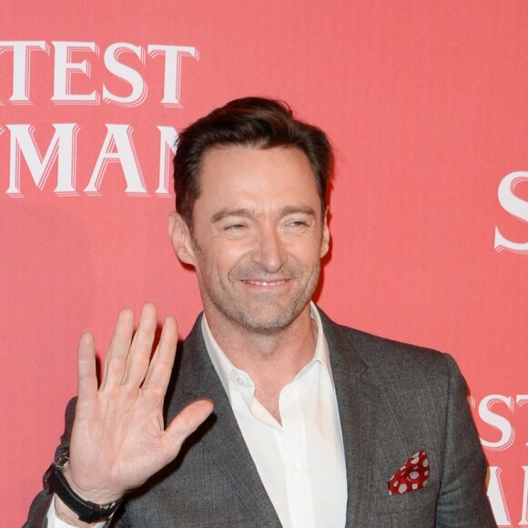 Hugh Jackman à la première de "The Greatest Showman" au cinéma Gaumont-Opéra à Paris, le 17 janvier 2018. © Guirec Coadic/Bestimage