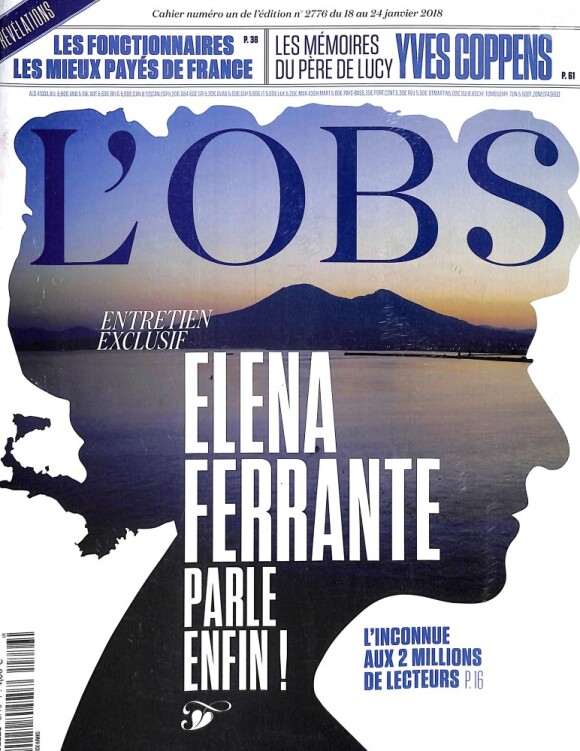 Interview d'Elena Ferrante dans L'Obs, en kiosques le 18 janvier 2018