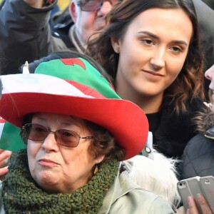 Le prince Harry et Meghan Markle visitent le château de Cardiff le 18 janvier 2018.