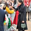 Le prince Harry et Meghan Markle visitent le château de Cardiff le 18 janvier 2018.
