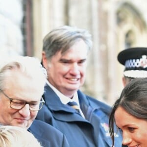 Le prince Harry et Meghan Markle visitent le château de Cardiff le 18 janvier 2018.