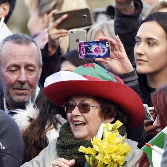 Le prince Harry et Meghan Markle visitent le château de Cardiff le 18 janvier 2018.