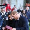 Le prince Harry et Meghan Markle en visite au château de Cardiff le 18 janvier 2018.