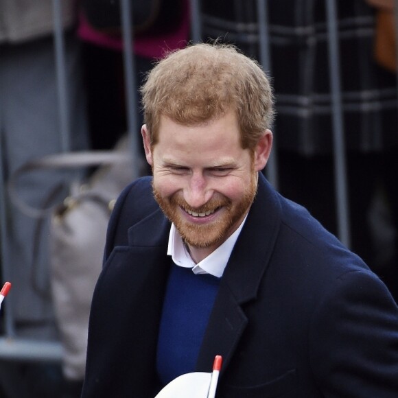 Le prince Harry et Meghan Markle en visite au château de Cardiff le 18 janvier 2018.