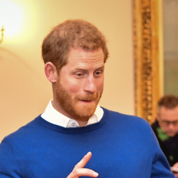 Le prince Harry et sa fiancée Meghan Markle visitent le château de Cardiff le 18 janvier 2018.