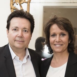 Exclusif - Cyril Capliez et Carole Rousseau au cocktail organisé pour le lancement de "Lucky Mum". Un Concept "Kids & Pets & Family Friendly" qui s'articule autour d'un site webzine, d'une boutique avec une collection prêt-à-porter et des ateliers créatifs destinés aux mamans et à leurs enfants. Paris, le 10 mai 2017. © Olivier Borde-Guirec Coadic/Bestimage