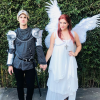 Darren Criss et sa compagne Mia Swier, ici lors d'Halloween 2017, se sont fiancés le 19 janvier 2018. Photo Instagram.
