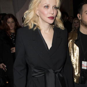 Semi-exclusif - Courtney Love lors de la soirée d'inauguration de l'YSL Beauty Hotel éphémère par Yves Saint Laurent Beauté, le 17 janvier 2018 place de la Madeleine à Paris.