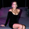 Zoë Kravitz ultraglamour lors de la soirée d'inauguration de l'YSL Beauty Hotel éphémère par Yves Saint Laurent Beauté, le 17 janvier 2018 place de la Madeleine à Paris. © Yves Saint Laurent