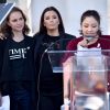 Eva Longoria, Constance Wu, Natalie Portman lors de la Marche des femmes (Women's March) à Los Angeles le 20 janvier 2018