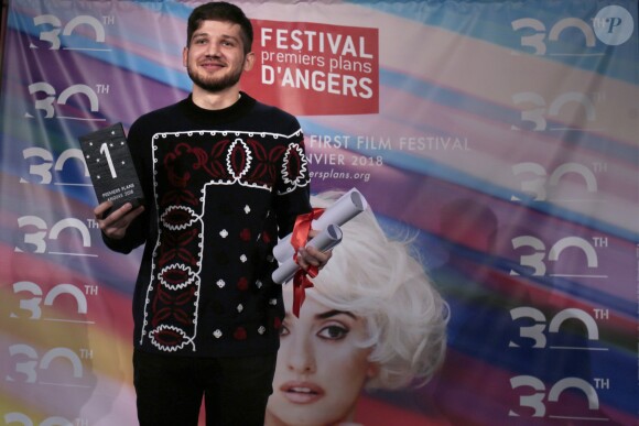 Kantemir Balagov, réalisateur primé pour son film Tesnota, une vie à l'étroit - Remise des prix lors du festival de cinéma européen Premiers Plans d'Angers le 20 janvier 2018. © Laetitia Notarianni / Bestimage
