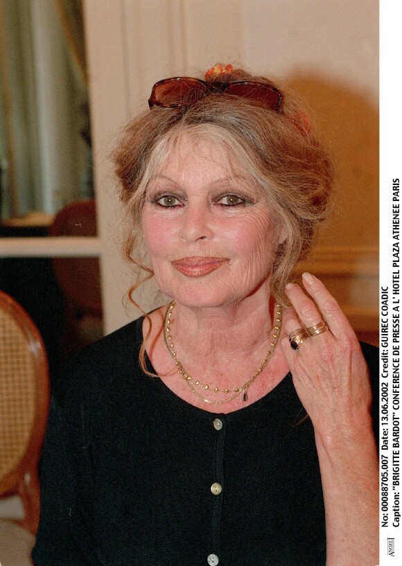 Brigitte Bardot à Pairs le 13 juin 2002