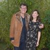 Marc Lavoine et Mélanie Bernier enceinte - Défilé de mode Bonpoint, collection hiver 2018 au magasin Bonpoint, rue de Tournoi. Paris le 24 janvier 2018. © Giancarlo Gorassini/Bestimage