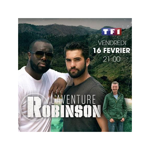 Maître Gims et Kendji Girac dans L'aventure Robinson, le 16 février 2018 sur TF1.