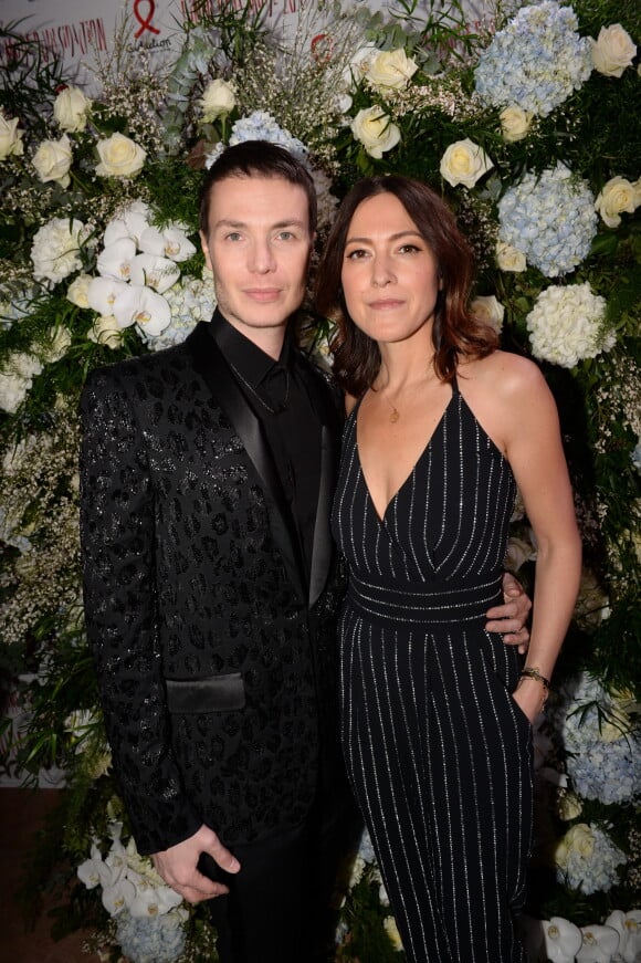 Maxime Simoens et Keren Ann - Photocall de la 16ème soirée Sidaction dans la salle de réception du Pavillon d'Armenonville à Paris, France, le 26 janvier 2018. © Rachid Bellak/Bestimage