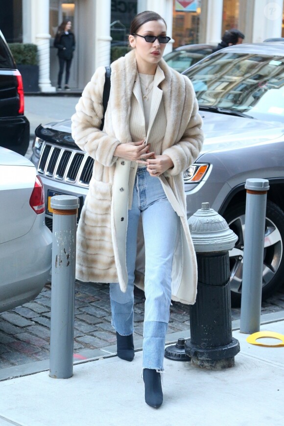 Bella Hadid à New York, le 26 janvier 2018.