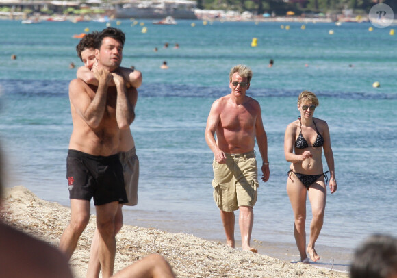 Gordon Ramsay et sa femme en vacances à Saint-Tropez, en 2008