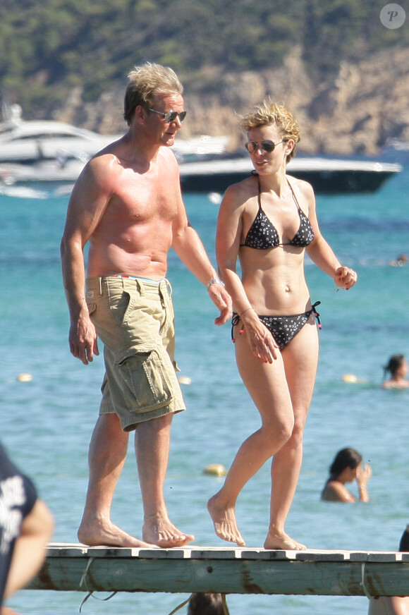 Gordon Ramsay et sa femme en vacances à Saint-Tropez, en 2008