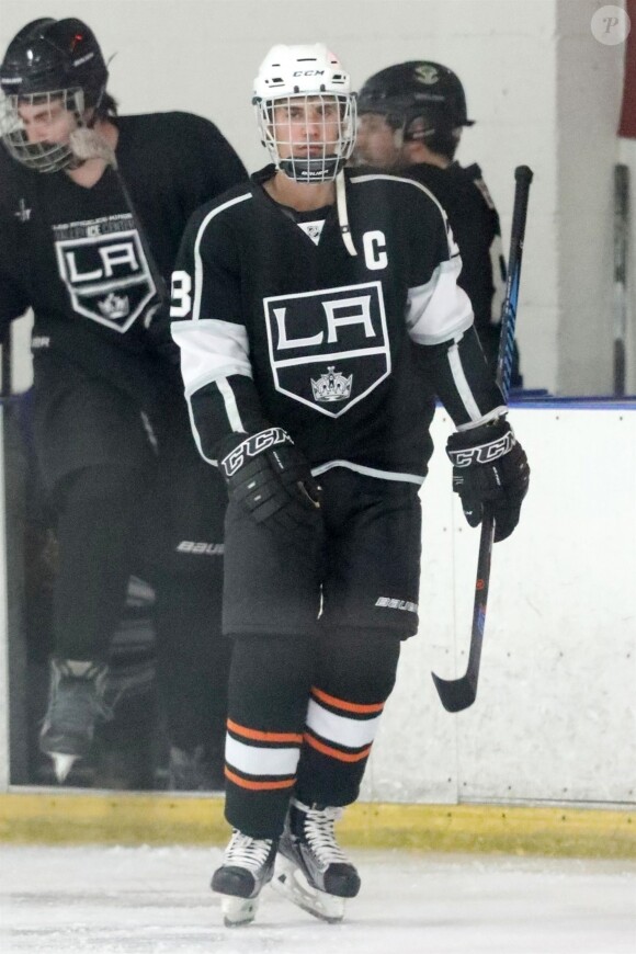 Selena Gomez est allée soutenir son compagnon Justin Bieber à un match de hockey sur glace à Panorama City, le 31 janvier 2018