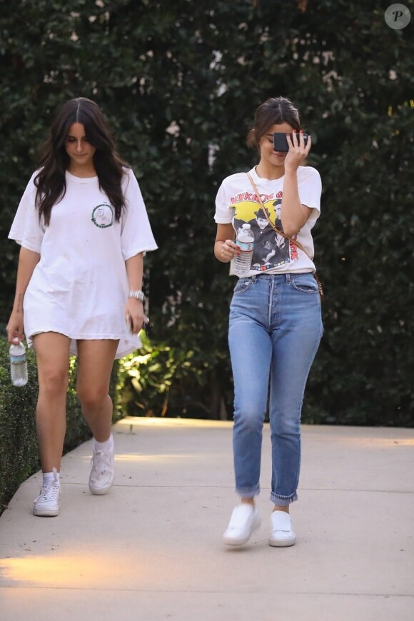 Selena Gomez est allée rendre visite à une amie à Los Angeles, le 31 janvier 2018
