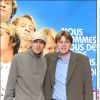 Marc François et Claude François Junior à la première du film Podium à Paris en février 2004
