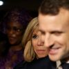 Le président de la République française et sa femme la Première Dame sont accueillis par le président sénégalais et sa femme la Première Dame à l'aéroport international Léopold-Sédar-Senghor à Dakar, Sénégal, le 1er février 2018. © Dominique Jacovides/Bestimage F