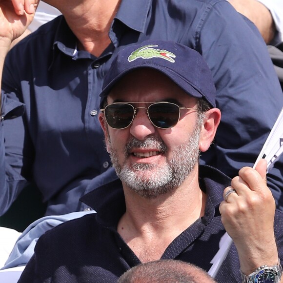 Bruno Solo et sa femme Véronique dans les tribunes lors des internationaux de France de Roland Garros à Paris, le 31 mai 2017. © - Dominique Jacovides - Cyril Moreau/ Bestimage