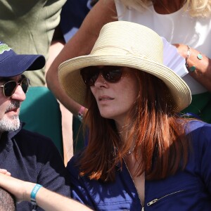 Bruno Solo et sa femme Véronique dans les tribunes lors des internationaux de France de Roland Garros à Paris, le 31 mai 2017. © - Dominique Jacovides - Cyril Moreau/ Bestimage