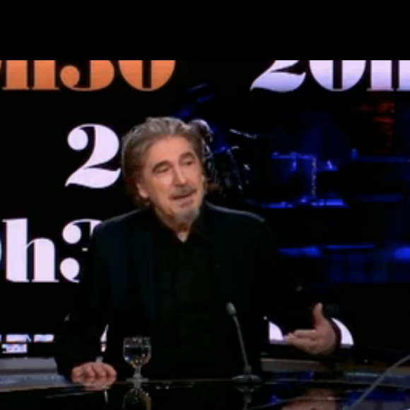 Serge Lama invité de Laurent Delahousse pour "20h30 le dimanche", sur France 2 le 4 février 2018.