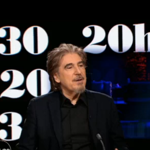 Serge Lama invité de Laurent Delahousse pour "20h30 le dimanche", sur France 2 le 4 février 2018.