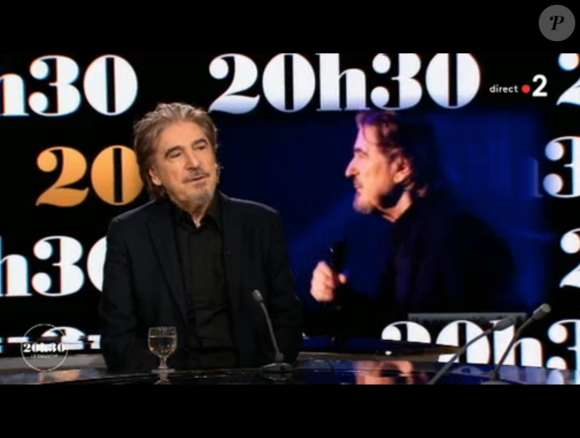 Serge Lama invité de Laurent Delahousse pour "20h30 le dimanche", sur France 2 le 4 février 2018.
