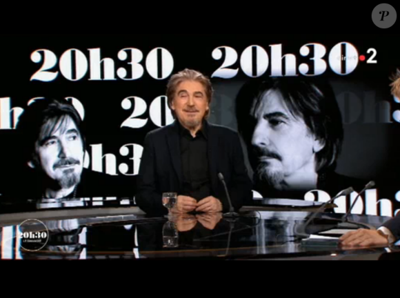 Serge Lama invité de Laurent Delahousse pour "20h30 le dimanche", sur France 2 le 4 février 2018.