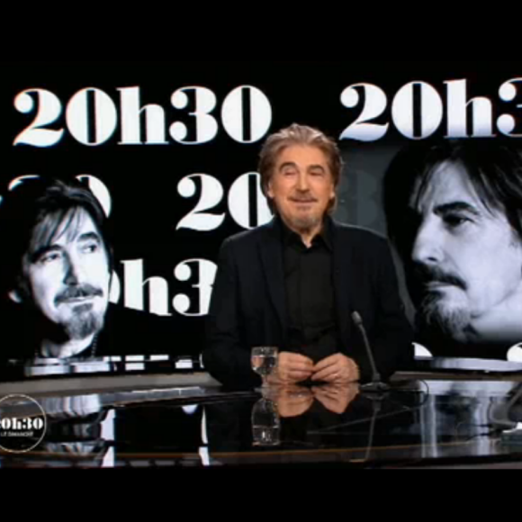 Serge Lama invité de Laurent Delahousse pour "20h30 le dimanche", sur France 2 le 4 février 2018.