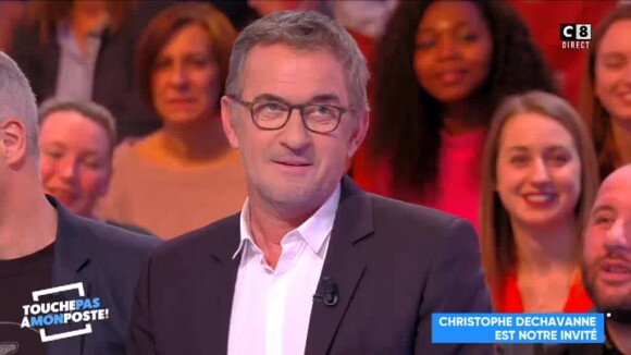 Christophe Dechavanne s'exprime sur son avenir chez TF1 dans "Touche pas à mon poste" (C8) lundi 5 février 2018.