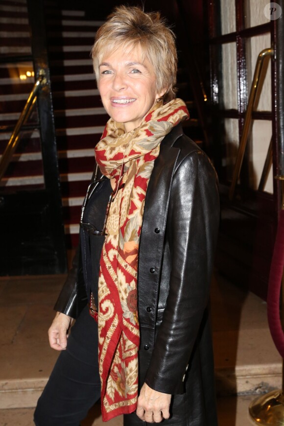 Véronique Jannot - 200e représentation de la pièce de théâtre "Hier est un autre jour" au théâtre des Bouffes-Parisiens à Paris. Le 17 octobre 2013.